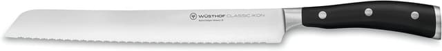 WÜSTHOF Classic Ikon Brotmesser 23 cm, Schwarz