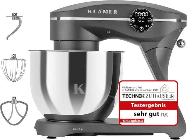 KLAMER Küchenmaschine 1800W