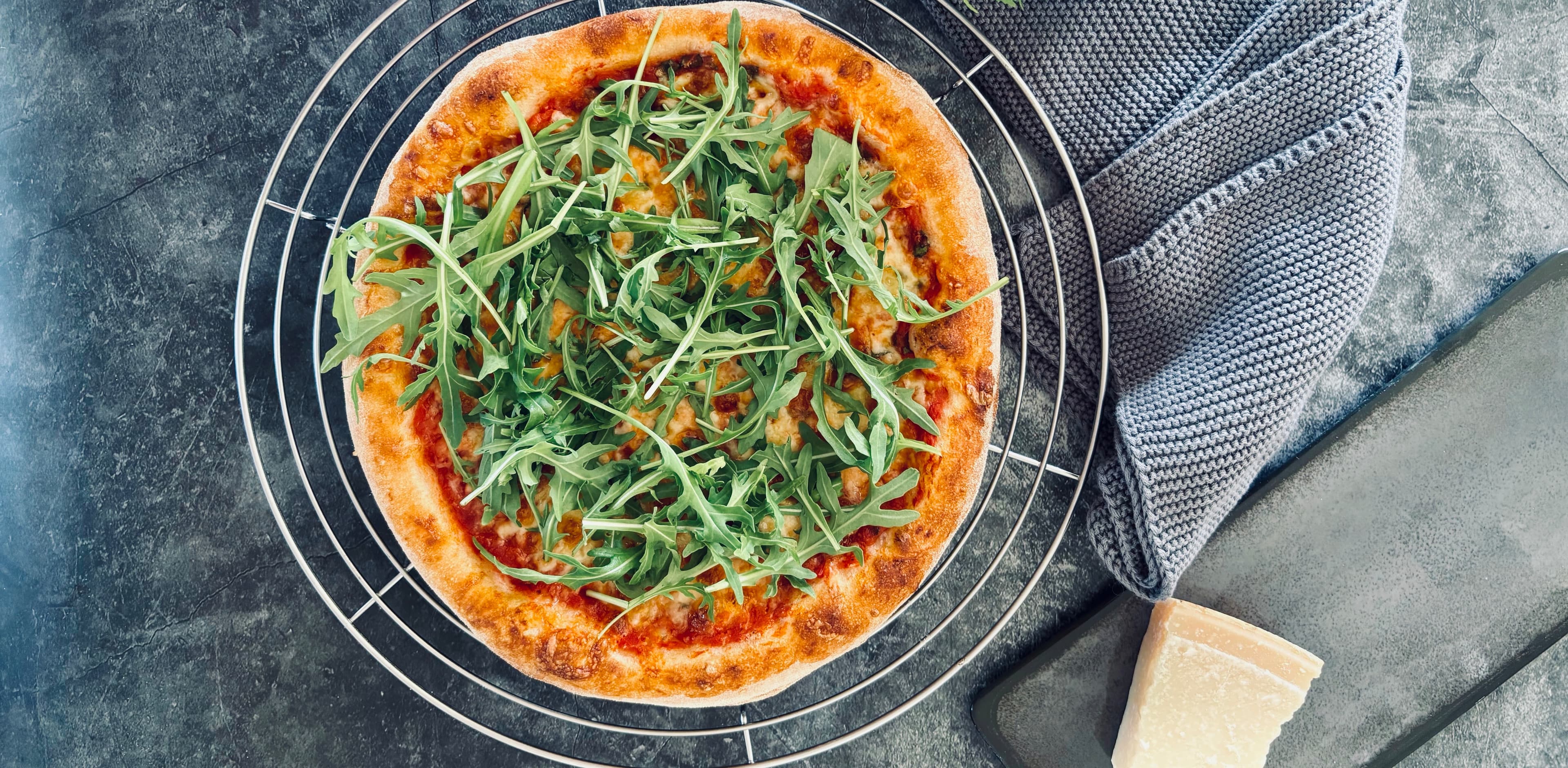 Pizza mit Rucola